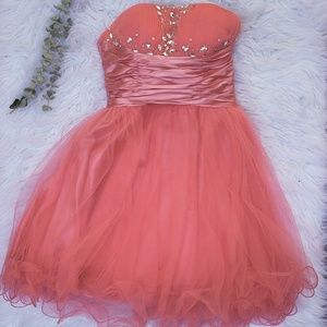 Coral Short HOMECOMING Dress
